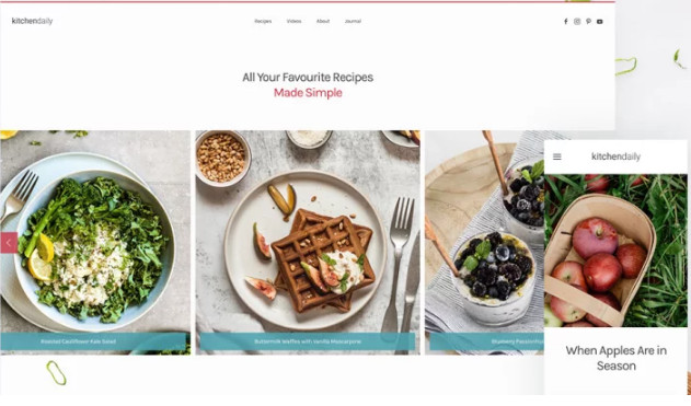 Kitchen Daily - A Cooking Theme Package For Yootheme Pro - Joomla Templates