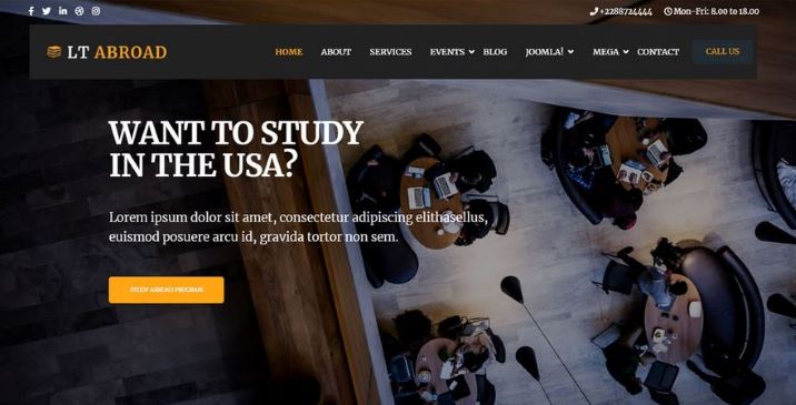 Lttheme Abroad - Joomla Template