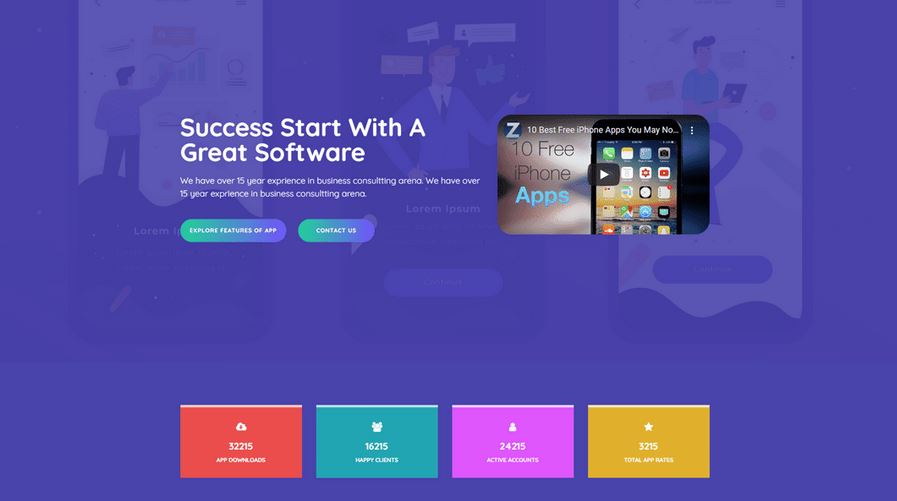 Lttheme App Showcase - Joomla Template
