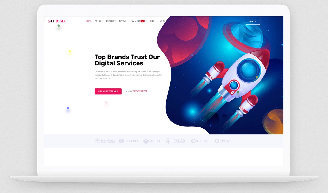 Lttheme Digix Onepage - Single Page Digital Marketing Joomla Templates