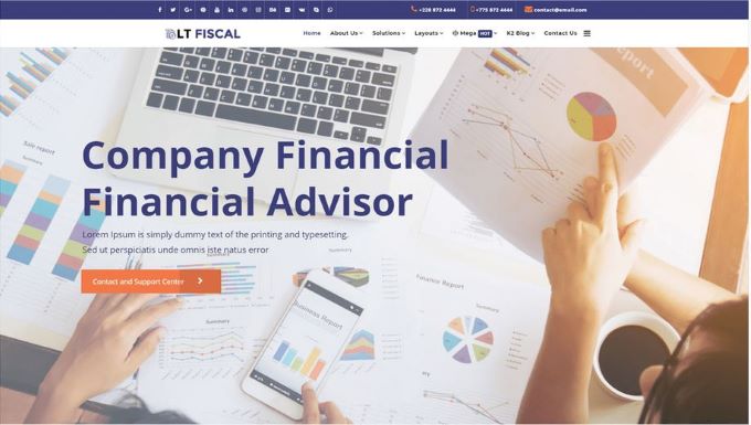 Lttheme Fiscal - Joomla Template