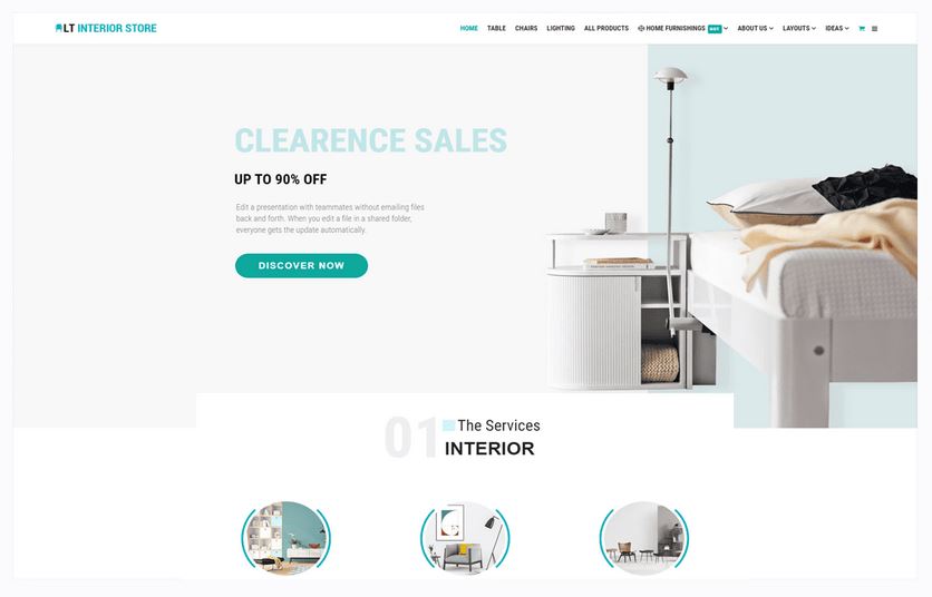 Lttheme Interior Store - Furniture Premium Joomla Template