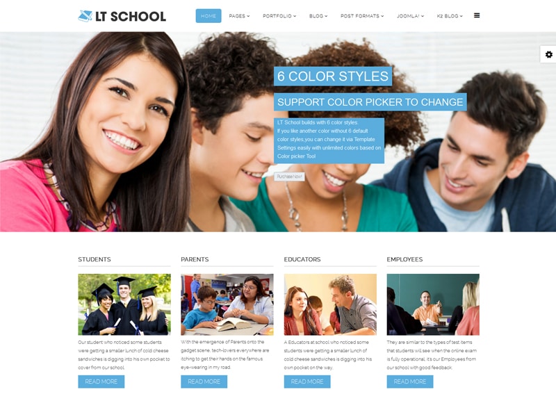 Lttheme School - Joomla Template
