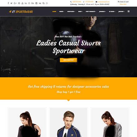 Lttheme Sportswear - Joomla Template