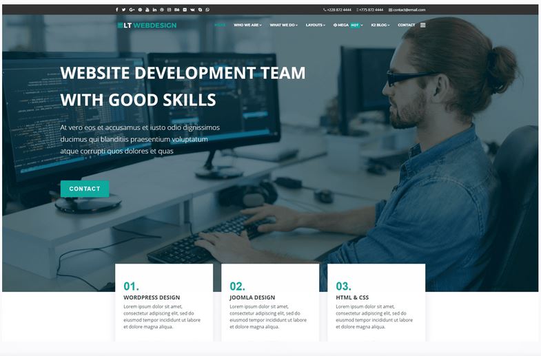 Lttheme Web Design - Joomla Template