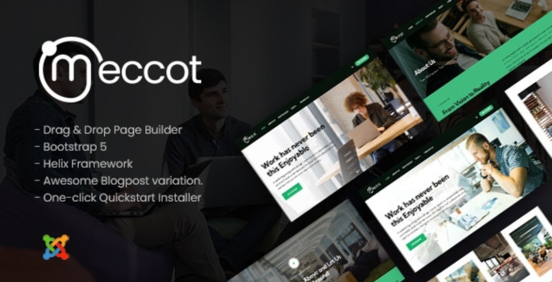 Meccot - Dynamic Coworking Space Joomla Templates