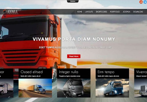 Mixwebtemplates Joomla149 - Logistics & Transportation Joomla Template