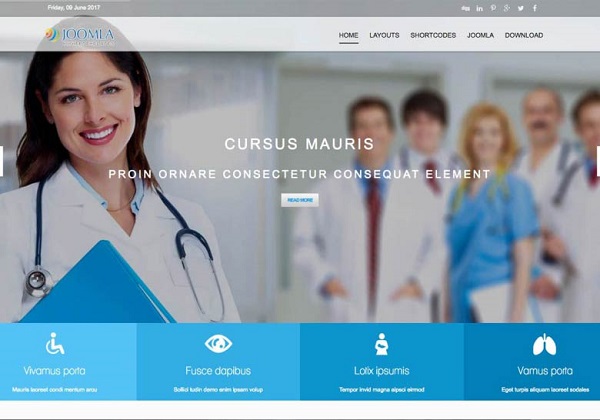 Mixwebtemplates Joomla154 - Hospital Joomla Template