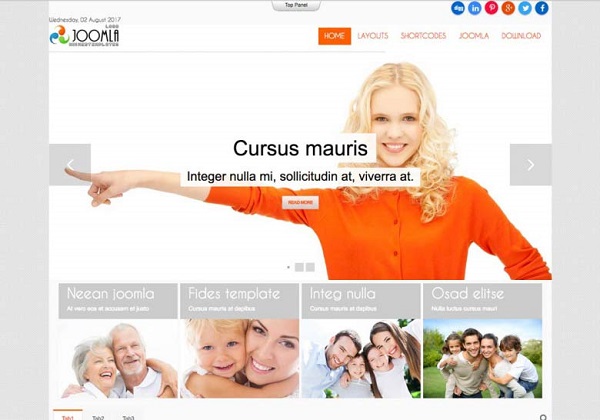 Mixwebtemplates Joomla156 - Family Joomla Template