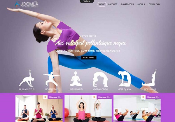 Mixwebtemplates Joomla162 - Pilates Club And Yoga Joomla Template