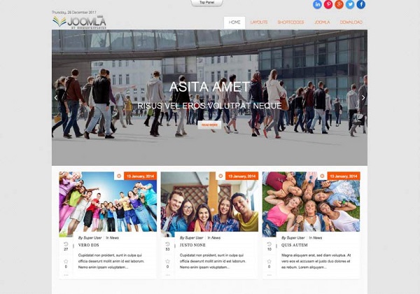 Mixwebtemplates Joomla163 - Social Joomla Template