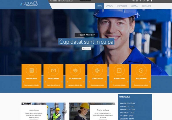 Mixwebtemplates Joomla175 - Industrial And Construction Joomla Template