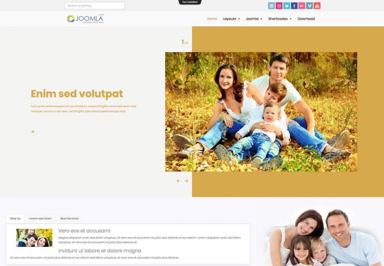 Mixwebtemplates Joomla189 - Family Blog Joomla Template