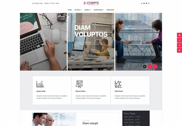 Mixwebtemplates Joomla207 - Startup Company Joomla Template