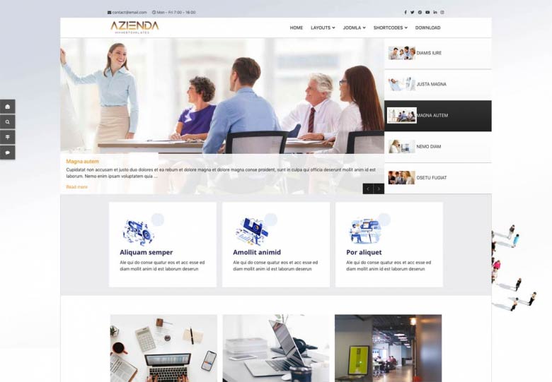 Mixwebtemplates Joomla208 - Agency Joomla Template