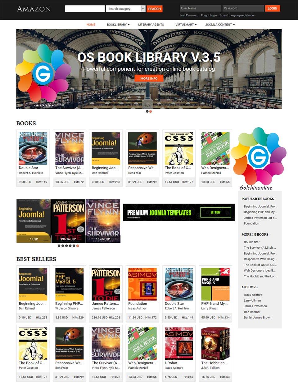 Ordasoft Amazon - Joomla Template