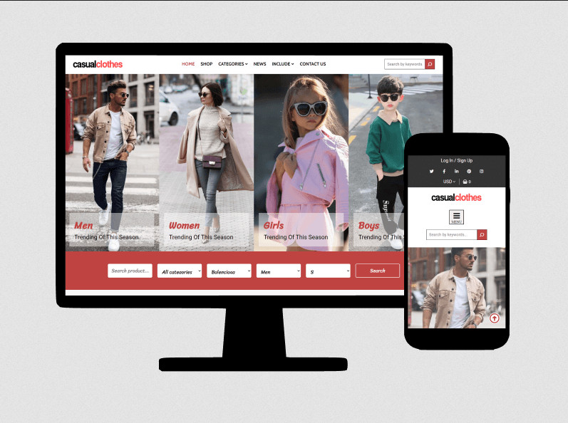 Ordasoft Casual Clothes - Joomla Template