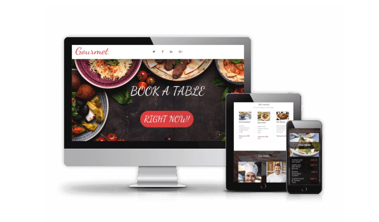 Ordasoft Gourmet - Restaurant Website Template