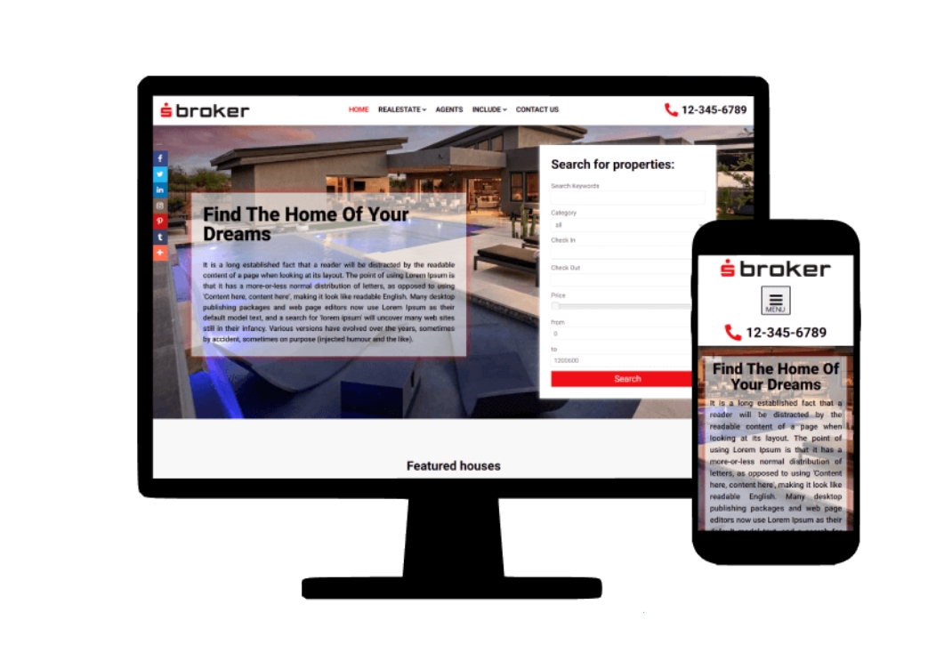 Ordasoft Real Estate Broker - Real Estate Joomla Template