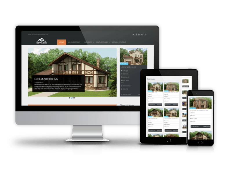 Ordasoft Real Estate November - Joomla Template