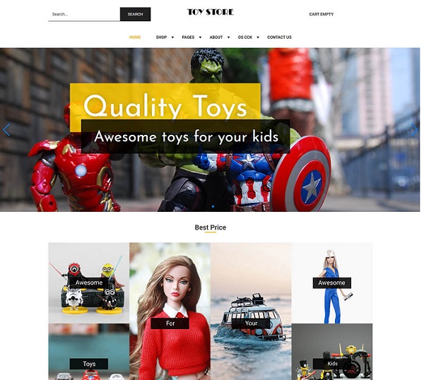 Ordasoft Toy Store - Joomla Template