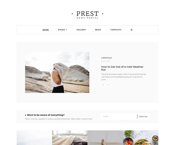 Prest - News Portal Multi-page Creative - Joomla Template