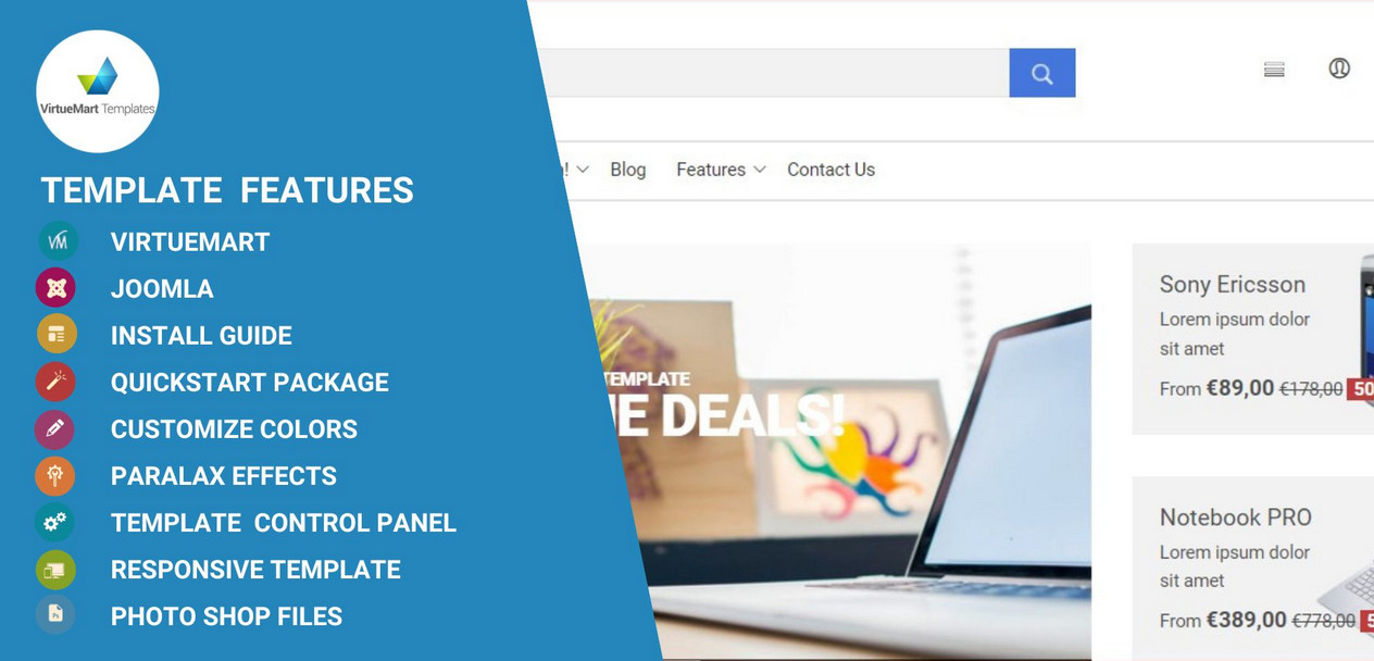 Q Store Virtuemart - Joomla Template