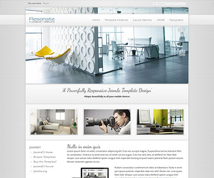 Resonate - Joomla Template