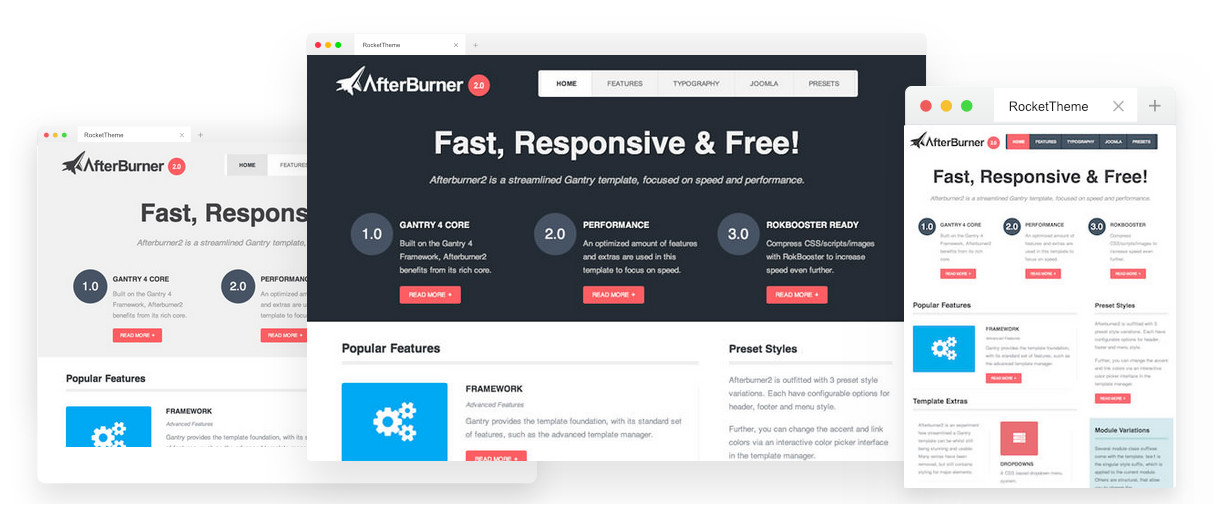 Rockettheme Afterburner2 - Joomla Templates