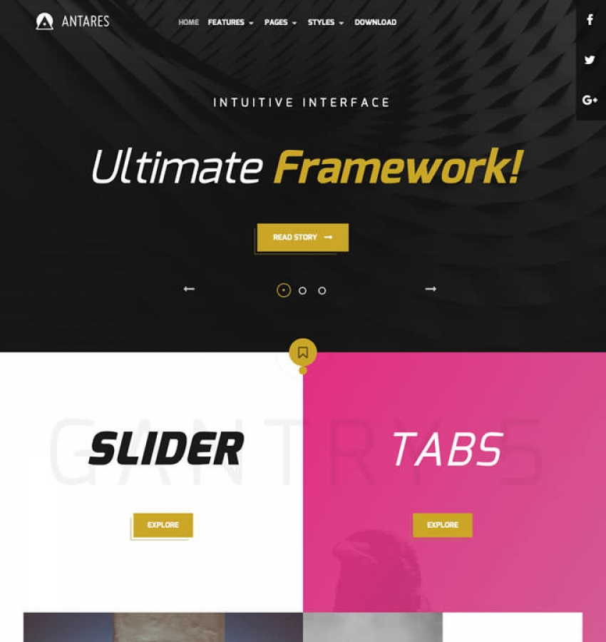 Rockettheme Antares - Joomla Template