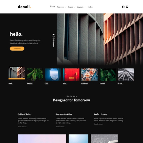 Rockettheme Denali - Joomla Template