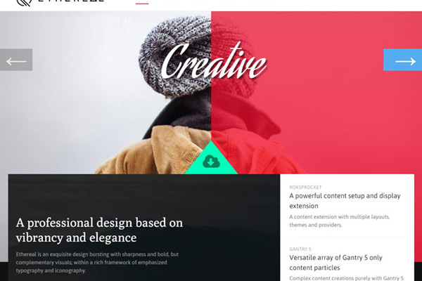 Rockettheme Ethereal - Joomla Template