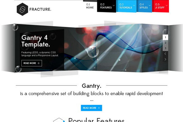 Rockettheme Fracture - Joomla Template