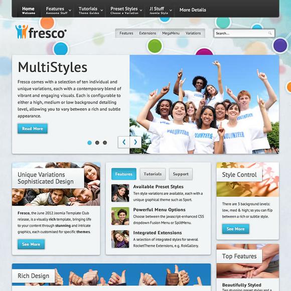 Rockettheme Fresco - Joomla Template