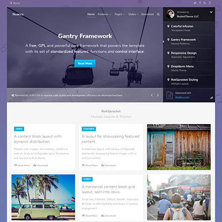 Rockettheme Nuance - Joomla Template