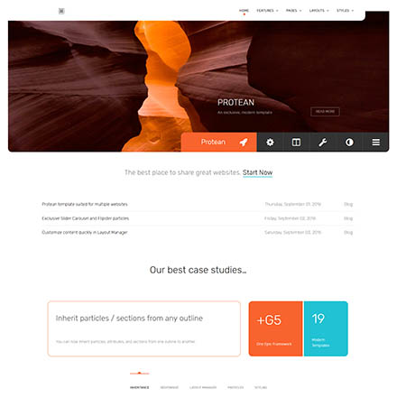 Rockettheme Protean - Joomla Template