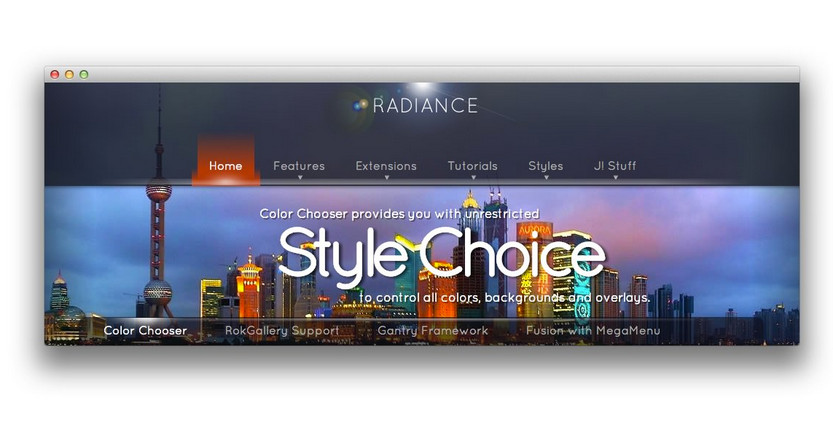 Rockettheme Radiance - Joomla Templates