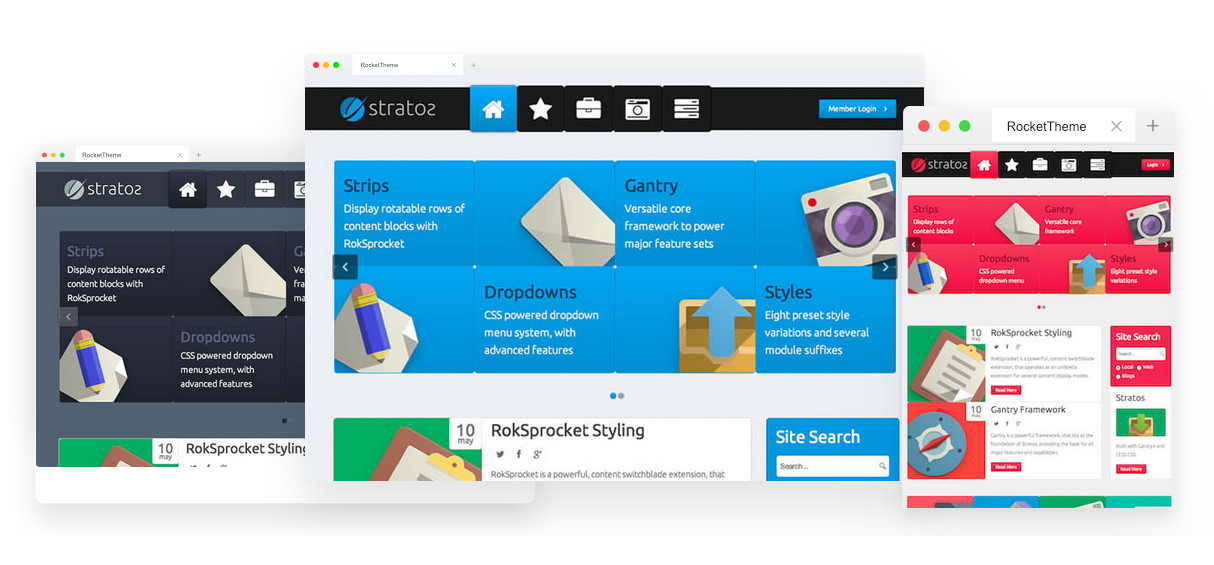 Rockettheme Stratos - Joomla Templates