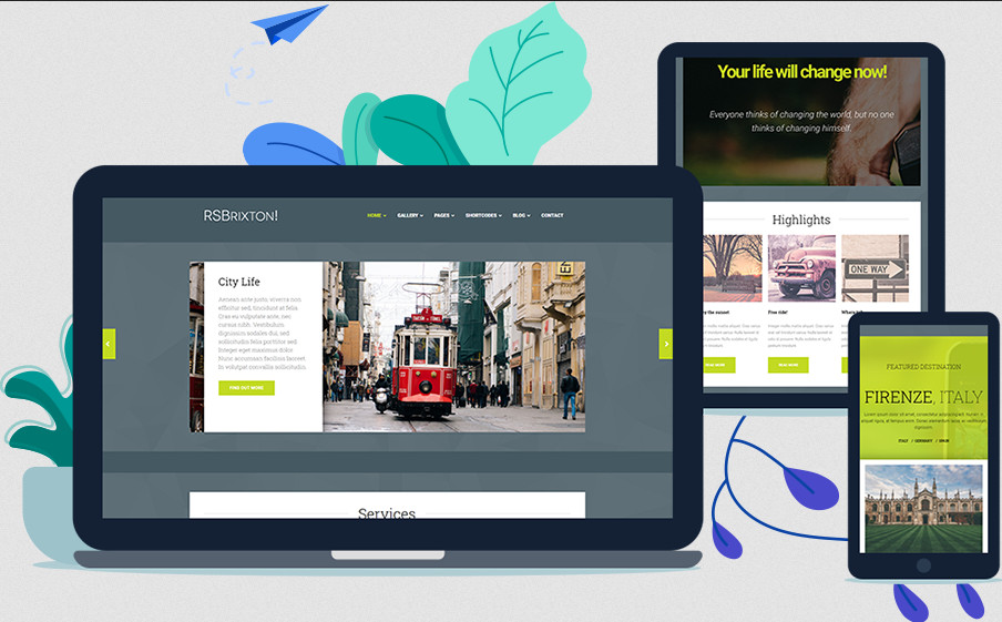 Rsbrixton! Responsive Template For Joomla