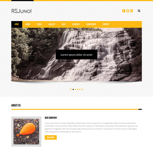 Rsjuno! 2.0 Responsive Template For Joomla! 3.x