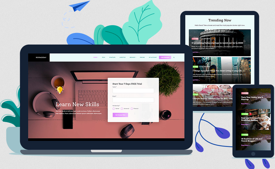 Rsradda! - Joomla! Membership Template