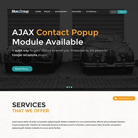 Shape5 Blue Group - Joomla Template