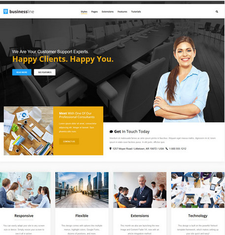 Shape5 Business Line - Joomla Template