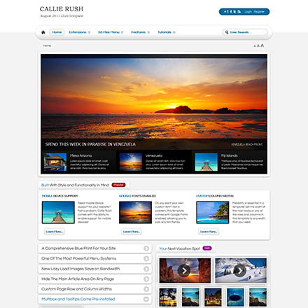 Shape5 Callie Rush - Joomla Template