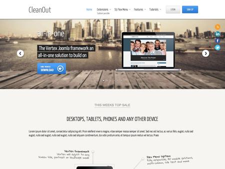 Shape5 Cleanout - Joomla Template