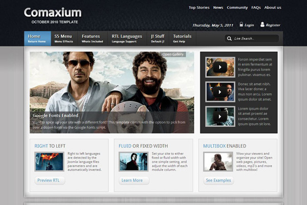 Shape5 Comaxium - Joomla Template