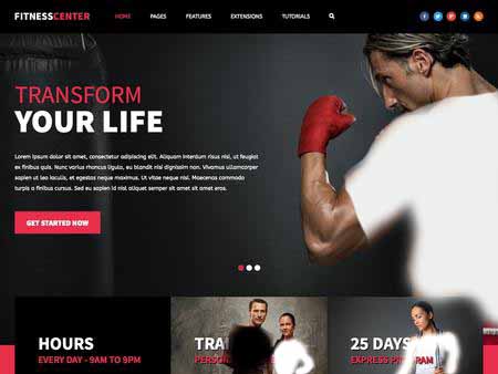 Shape5 Fitness Center - Joomla Template