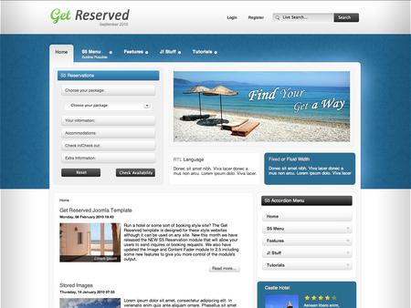 Shape5 Get Reserved - Joomla Template