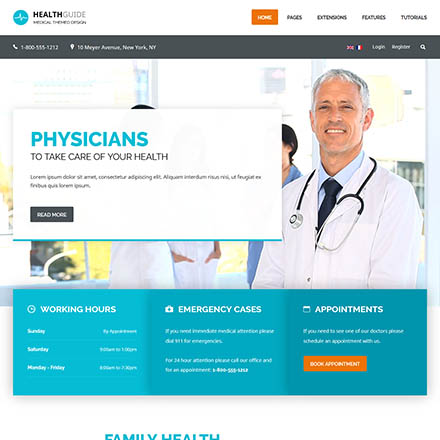 Shape5 Health Guide - Joomla Template