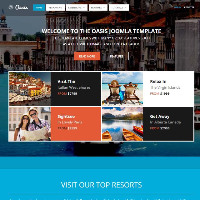 Shape5 Oasis - Joomla Template
